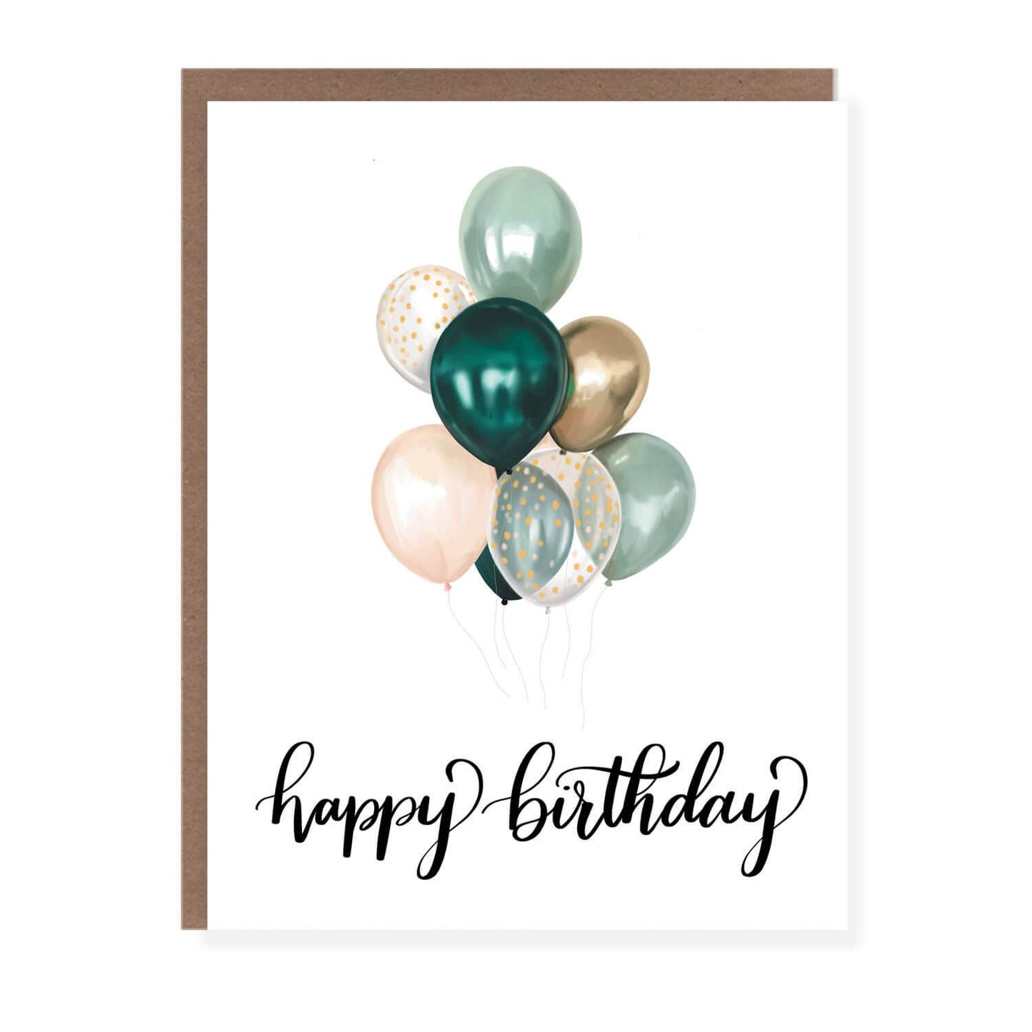 Round Balloon Birthday Card