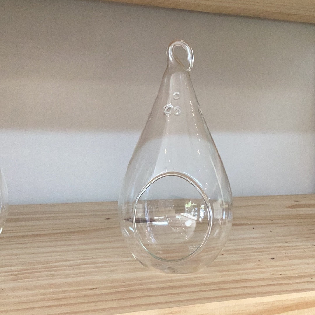 Hanging Teardrop Glass Holder