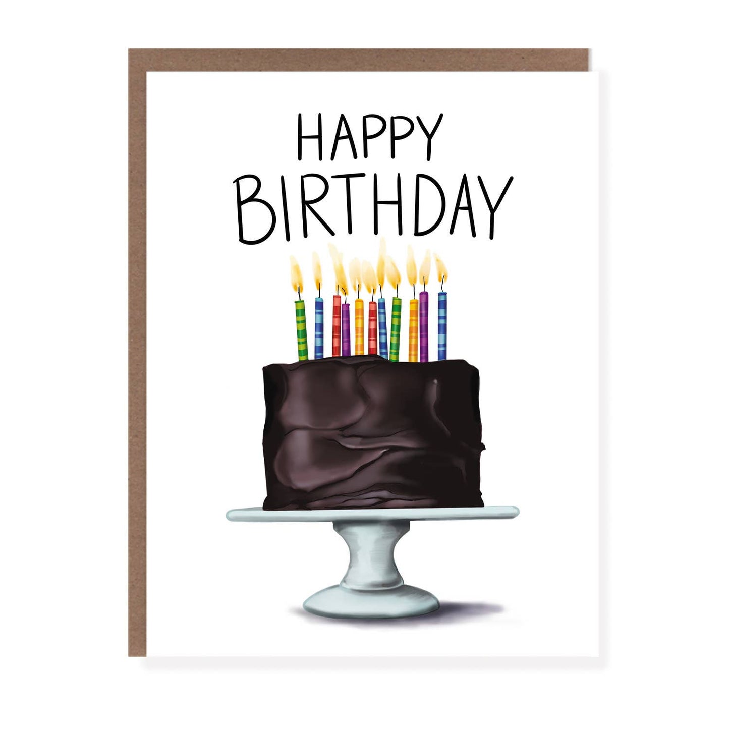 Chocolate Birthday Cake Card