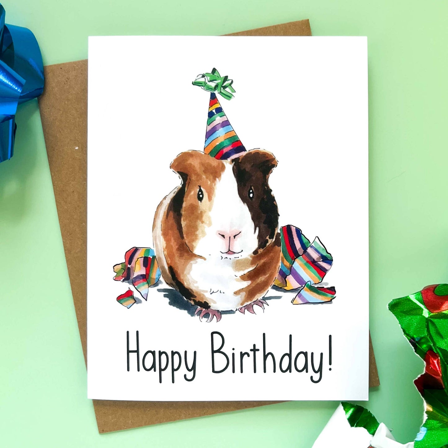 Guinea Pig Birthday Card