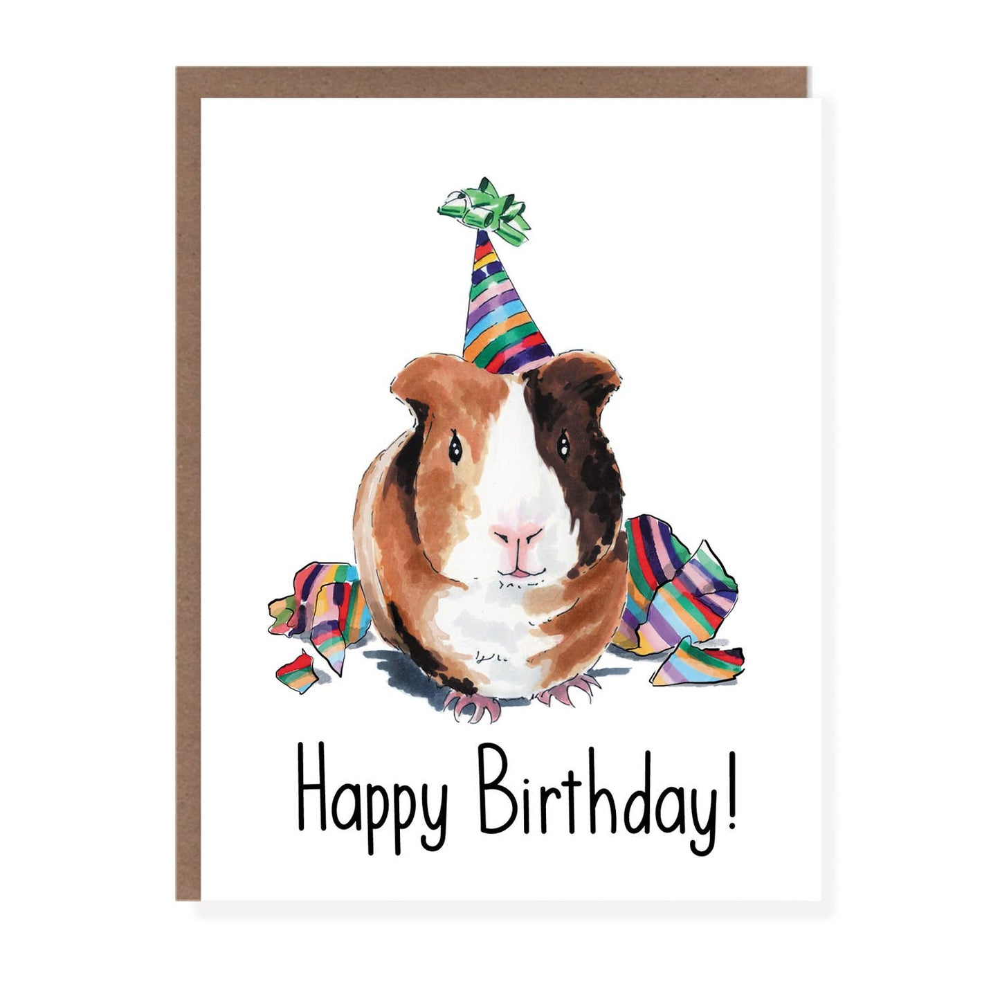 Guinea Pig Birthday Card