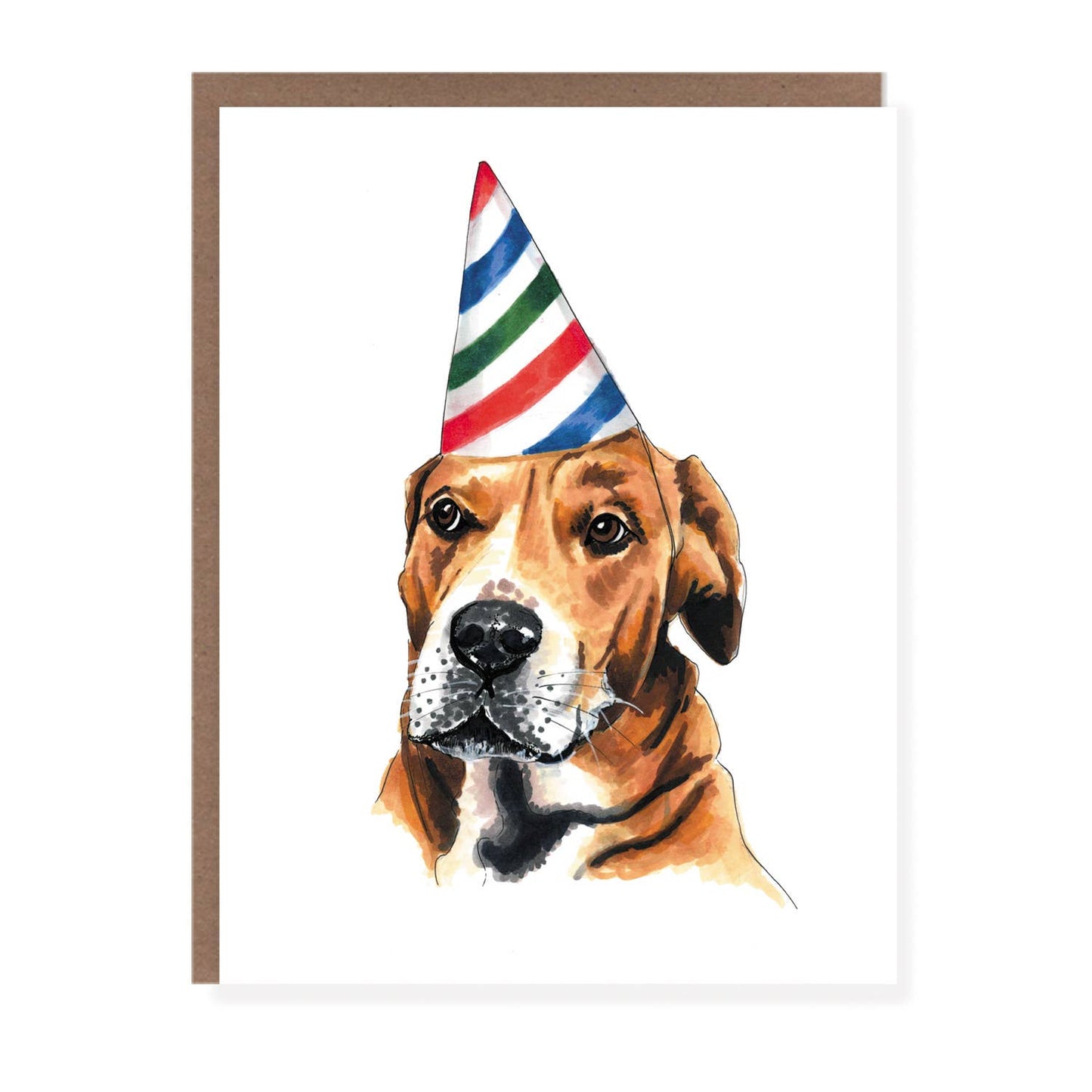 Party Hat Dog Card