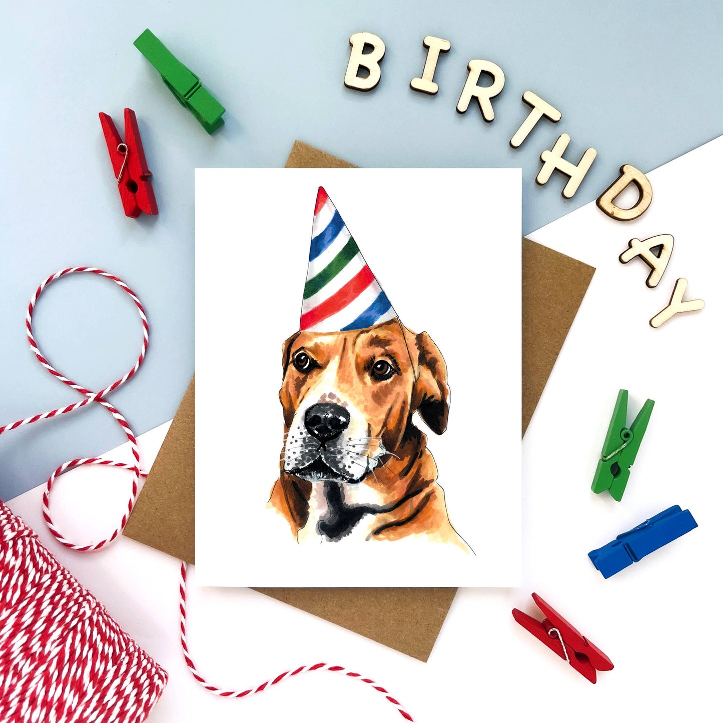 Party Hat Dog Card