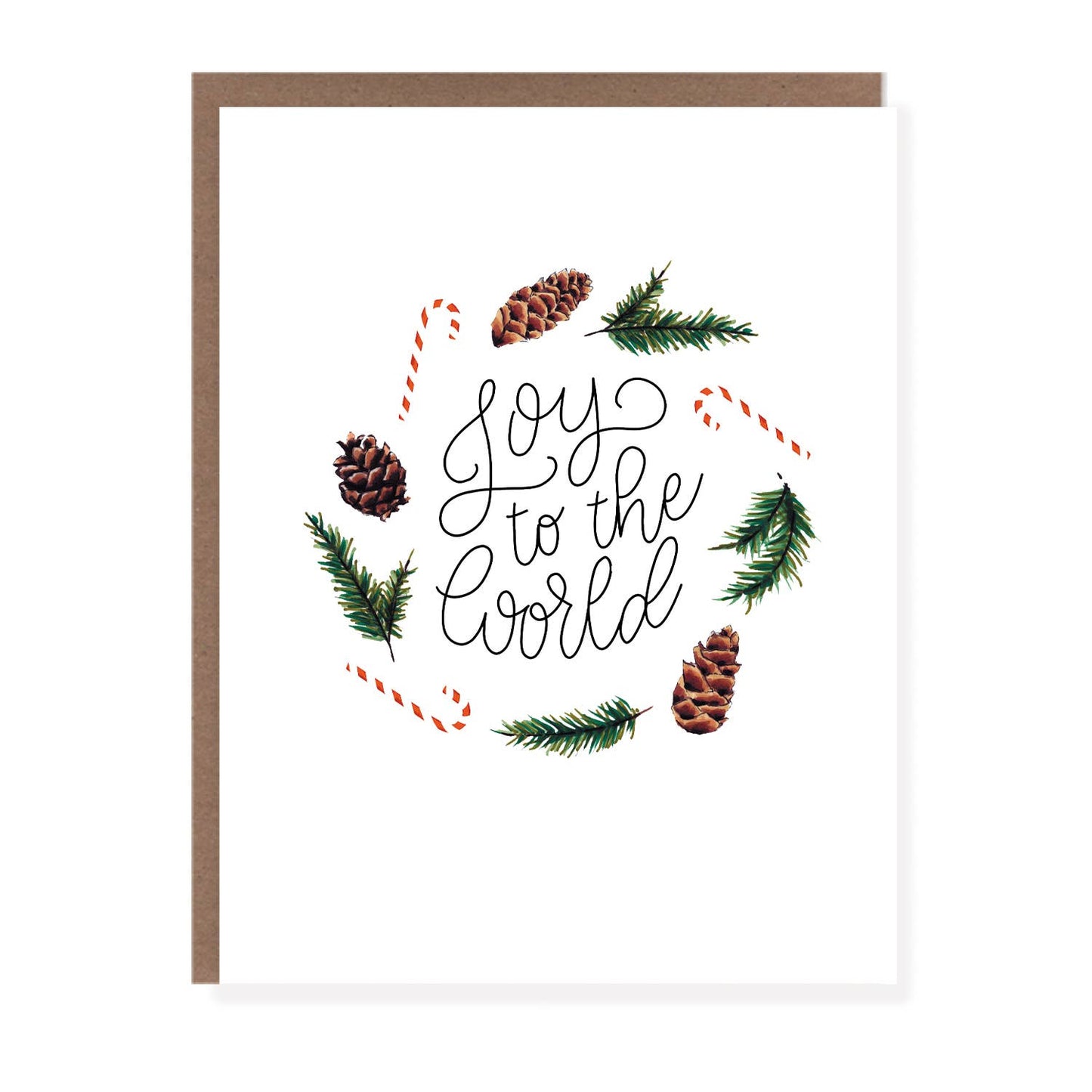Joy to the World Wreath Card