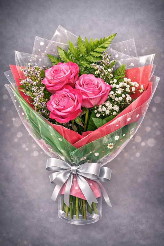 Recital Bouquet - Three Roses