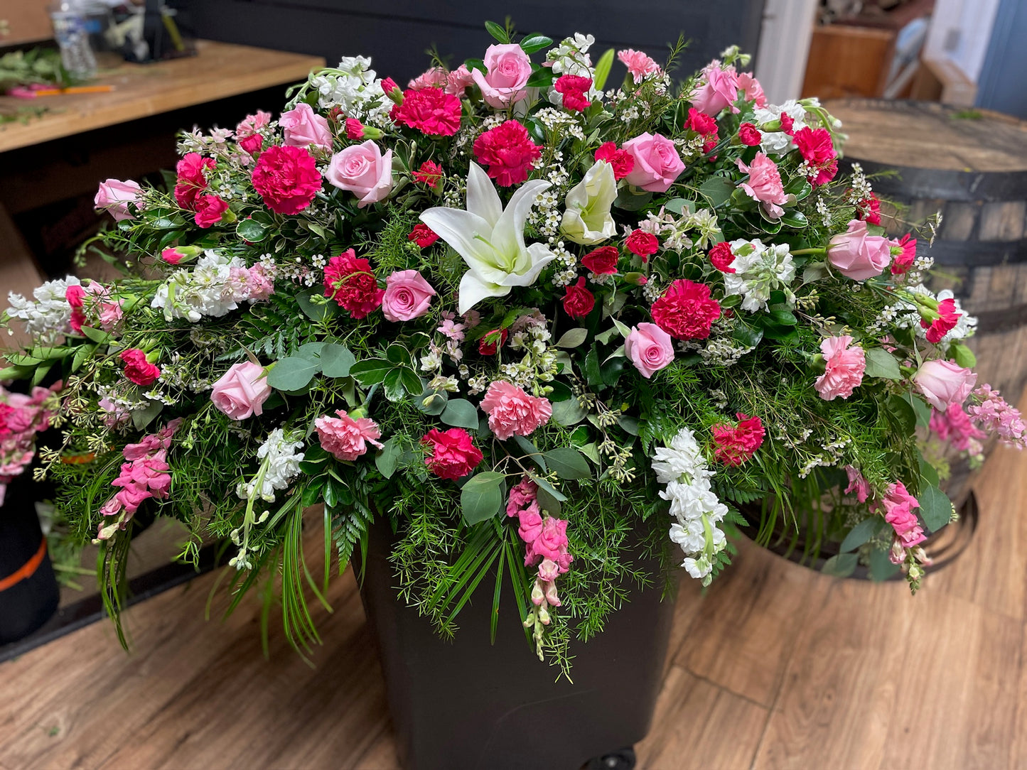 Custom Casket Saddle