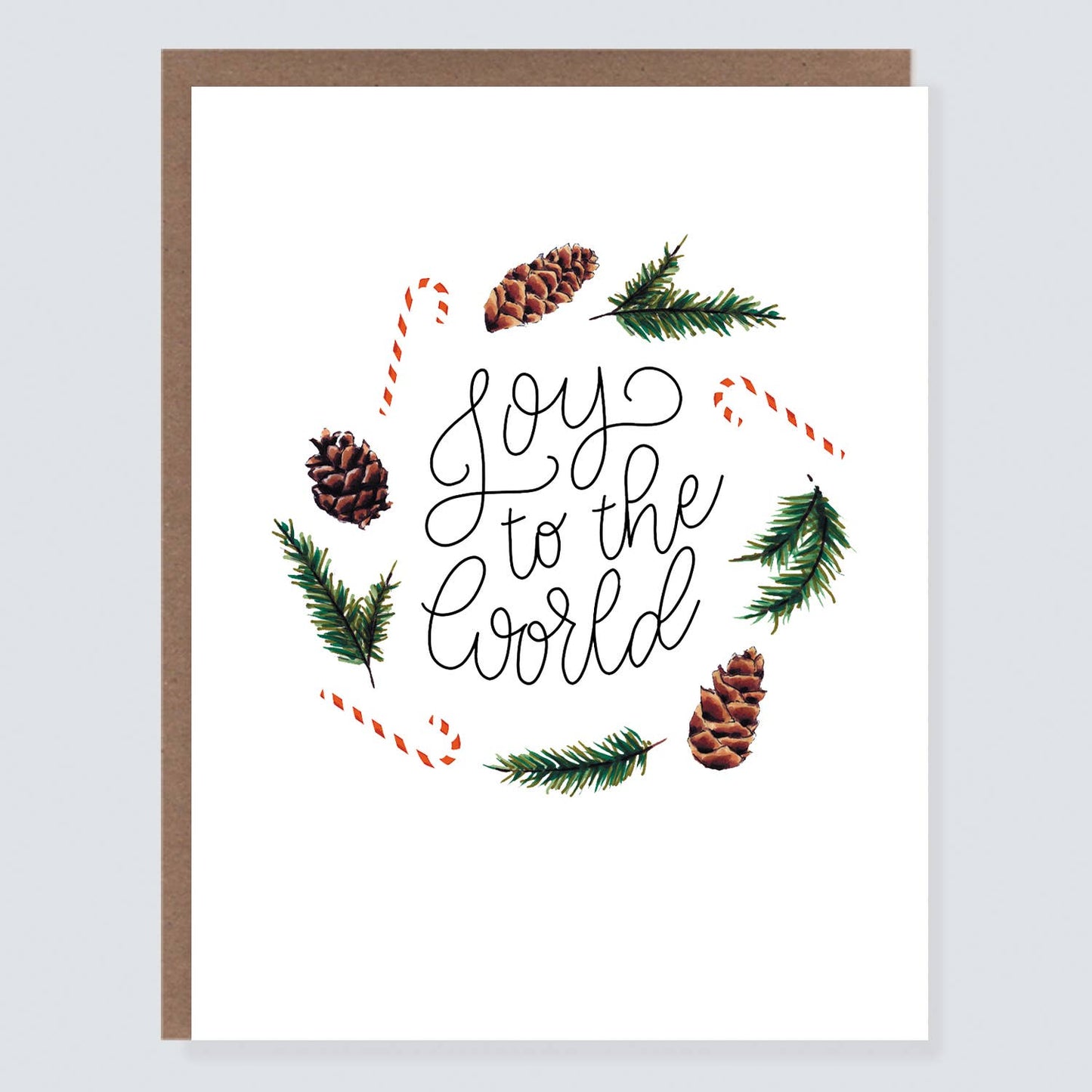 Joy to the World Wreath Card