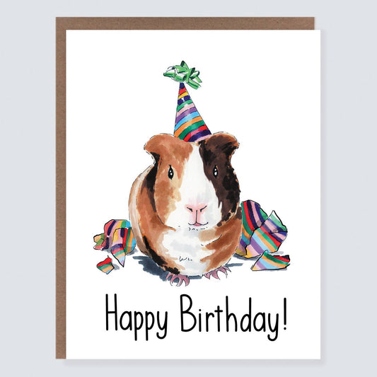 Guinea Pig Birthday Card