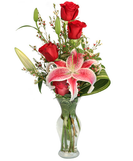Ardent Expressions Bud Vase Flower Arrangement
