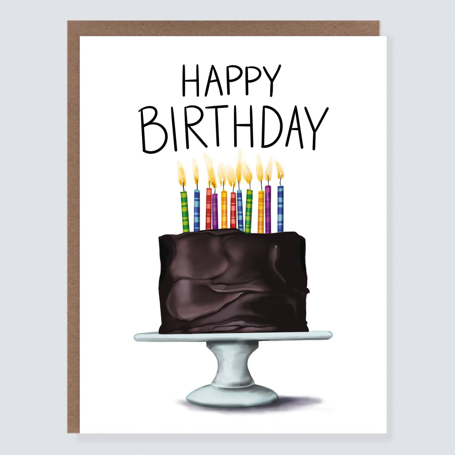 Chocolate Birthday Cake Card