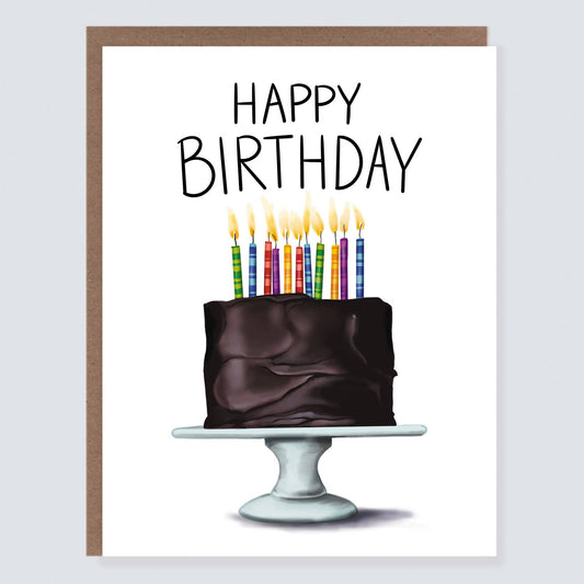 Chocolate Birthday Cake Card