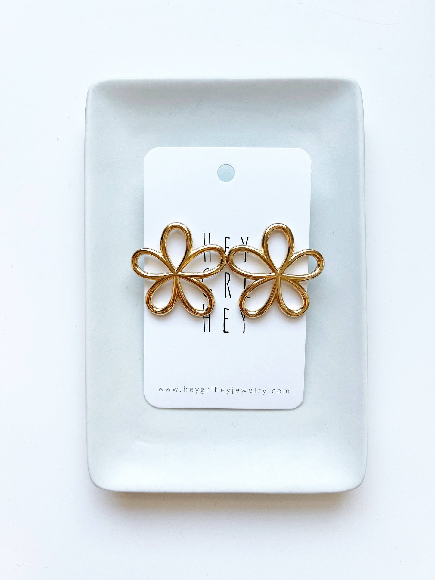 The Flower Statement Stud Earrings