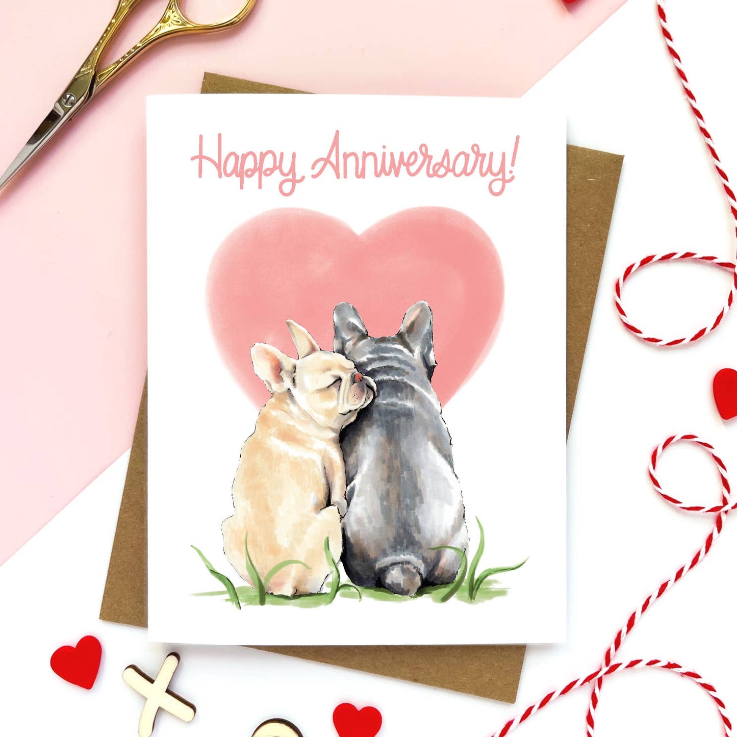 Puppy Love Anniversary Card