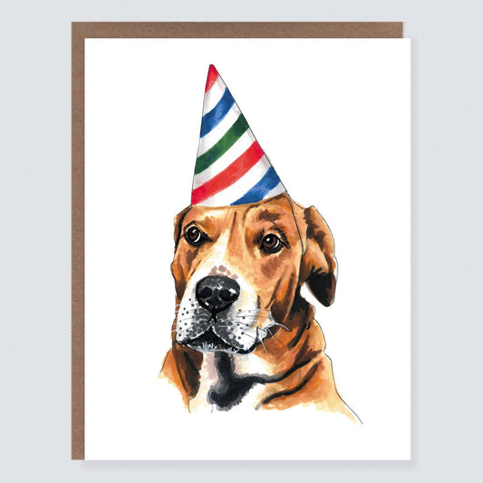 Party Hat Dog Card